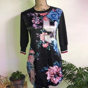 Black 3/4 length sleeve dress